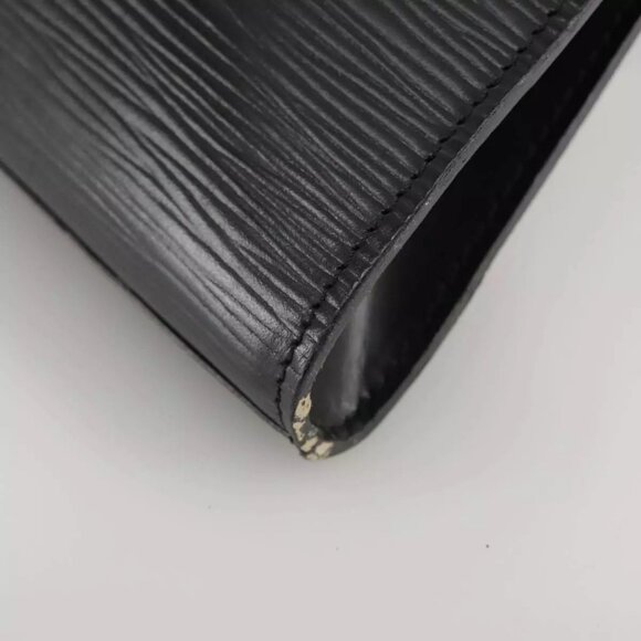 LOUIS VUITTON Epi Art Deco Clutch Bag Black M52632 LV Auth - Picture 13 of 16